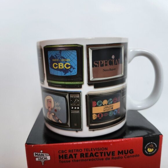 CBC Retro Television Mug Main and Local New in Box Heat Reactive BNIP - Picture 4 of 12